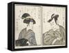 Kabuki Actors-Kitagawa Utamaro-Framed Stretched Canvas