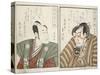 Kabuki Actors-Kitagawa Utamaro-Stretched Canvas