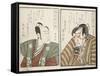 Kabuki Actors-Kitagawa Utamaro-Framed Stretched Canvas