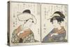 Kabuki Actors-Kitagawa Utamaro-Stretched Canvas