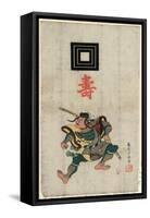 Kabuki Juhachiban, 18 Plays of Kabuki. 1834., 1 Print : Woodcut, Color ; 43.2 X 24.5-Torii Kiyomitsu-Framed Stretched Canvas