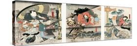 Kabuki Play, 1847-Toyokuni Utagawa-Stretched Canvas