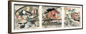 Kabuki Play, 1847-Toyokuni Utagawa-Framed Giclee Print