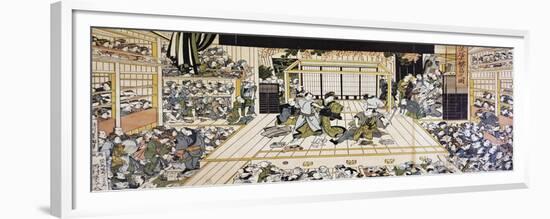 Kabuki Theatre Performance in Edo-null-Framed Giclee Print