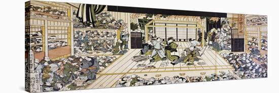 Kabuki Theatre Performance in Edo-null-Stretched Canvas