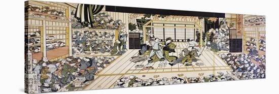 Kabuki Theatre Performance in Edo-null-Stretched Canvas