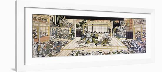 Kabuki Theatre Performance in Edo-null-Framed Giclee Print