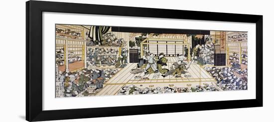 Kabuki Theatre Performance in Edo-null-Framed Giclee Print