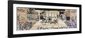 Kabuki Theatre Performance in Edo-null-Framed Giclee Print