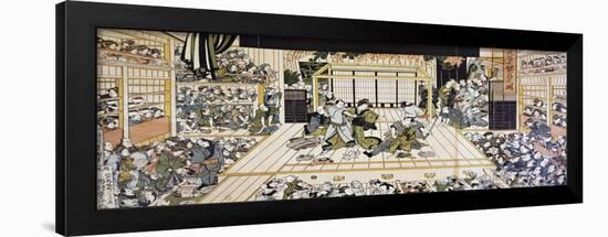 Kabuki Theatre Performance in Edo-null-Framed Giclee Print