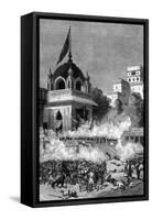 Kabul, Afghanistan, Attack on British Embassy 1879-Henri Meyer-Framed Stretched Canvas