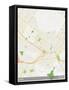 Kabul, Afghanistan Map-null-Framed Stretched Canvas