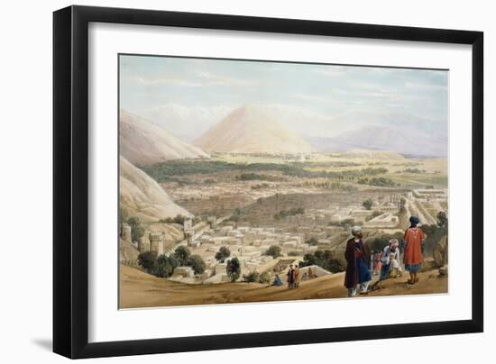 Kabul from the Citadel, Showing the Old Walled City, First Anglo-Afghan War 1838-1842-James Atkinson-Framed Giclee Print