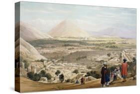 Kabul from the Citadel, Showing the Old Walled City, First Anglo-Afghan War 1838-1842-James Atkinson-Stretched Canvas