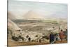 Kabul from the Citadel, Showing the Old Walled City, First Anglo-Afghan War 1838-1842-James Atkinson-Stretched Canvas