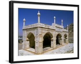 Kabul, Marble Pavilion in the Grounds of Babur's Garden Where His Tomb Lies in Kabul, Afghanistan-Antonia Tozer-Framed Photographic Print