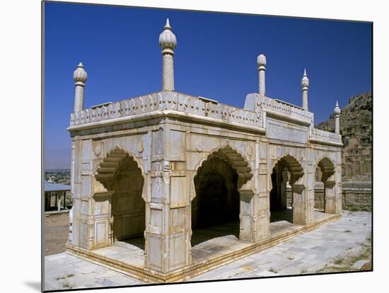 Kabul, Marble Pavilion in the Grounds of Babur's Garden Where His Tomb Lies in Kabul, Afghanistan-Antonia Tozer-Mounted Photographic Print