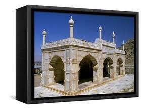 Kabul, Marble Pavilion in the Grounds of Babur's Garden Where His Tomb Lies in Kabul, Afghanistan-Antonia Tozer-Framed Stretched Canvas