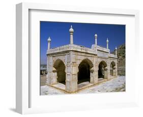 Kabul, Marble Pavilion in the Grounds of Babur's Garden Where His Tomb Lies in Kabul, Afghanistan-Antonia Tozer-Framed Photographic Print