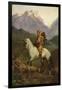 Kabyle Shepherd (Shepherd: High Plateau of Kabylia), after 1861 (Oil on Panel)-Eugene Fromentin-Framed Giclee Print