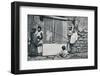 Kabyle weavers and native loom, Northern Algeria, 1912-Legrand-Framed Photographic Print