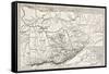 Kabylie Old Map, Algeria. Created By Erhard, Published On Le Tour Du Monde, Paris, 1867-marzolino-Framed Stretched Canvas