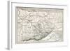 Kabylie Old Map, Algeria. Created By Erhard, Published On Le Tour Du Monde, Paris, 1867-marzolino-Framed Art Print