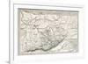 Kabylie Old Map, Algeria. Created By Erhard, Published On Le Tour Du Monde, Paris, 1867-marzolino-Framed Art Print