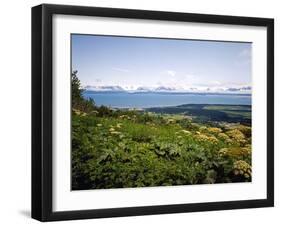 Kachemak Bay From Homer Looking To the Kenai Mountains Across Homer Spit, Alaska, USA-Bernard Friel-Framed Photographic Print