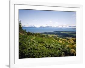 Kachemak Bay From Homer Looking To the Kenai Mountains Across Homer Spit, Alaska, USA-Bernard Friel-Framed Photographic Print