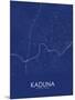 Kaduna, Nigeria Blue Map-null-Mounted Poster