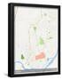 Kaduna, Nigeria Map-null-Framed Poster