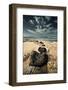 Kaena Point State Park, Oahu: a Trail of Black Lava Rocks Make their Way into the Incoming Tide-Brad Beck-Framed Photographic Print