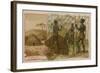 Kaffraria - Construction of a Hut-null-Framed Giclee Print