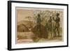 Kaffraria - Construction of a Hut-null-Framed Giclee Print