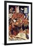 Kagehisa and Yoshitada Wrestling-Kuniyoshi Utagawa-Framed Giclee Print