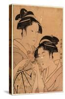 Kagiya Osen to Takashima Ohisa-Kitagawa Utamaro-Stretched Canvas