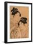 Kagiya Osen to Takashima Ohisa-Kitagawa Utamaro-Framed Giclee Print
