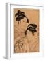 Kagiya Osen to Takashima Ohisa-Kitagawa Utamaro-Framed Giclee Print