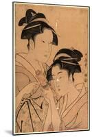 Kagiya Osen to Takashima Ohisa-Kitagawa Utamaro-Mounted Giclee Print