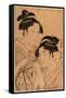 Kagiya Osen to Takashima Ohisa-Kitagawa Utamaro-Framed Stretched Canvas
