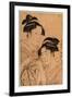 Kagiya Osen to Takashima Ohisa-Kitagawa Utamaro-Framed Giclee Print