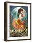 Kahala, Hawaii - Mermaids Drink for Free-Lantern Press-Framed Art Print