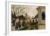 Kahle Baeume, Haeuser Und Bildstock (Klosterneuburg, Austria)-Egon Schiele-Framed Giclee Print