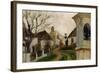 Kahle Baeume, Haeuser Und Bildstock (Klosterneuburg, Austria)-Egon Schiele-Framed Giclee Print