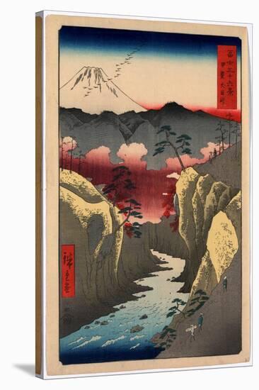 Kai Inume Toge-Utagawa Hiroshige-Stretched Canvas
