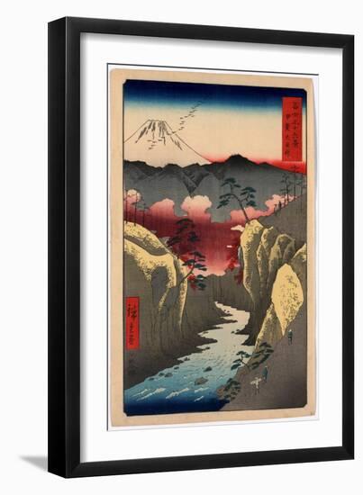 Kai Inume Toge-Utagawa Hiroshige-Framed Giclee Print