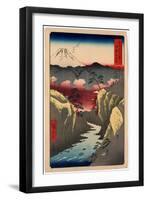 Kai Inume Toge-Utagawa Hiroshige-Framed Giclee Print