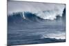 Kai Lenny on Stand Up Paddle Board Surfing Monster Waves at Pe'Ahi Jaws, North Shore Maui-Janis Miglavs-Mounted Photographic Print