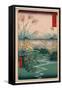 Kai Outsuki No Hara-Utagawa Hiroshige-Framed Stretched Canvas